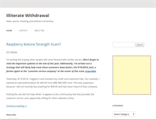 Tablet Screenshot of illiteratewithdrawal.com
